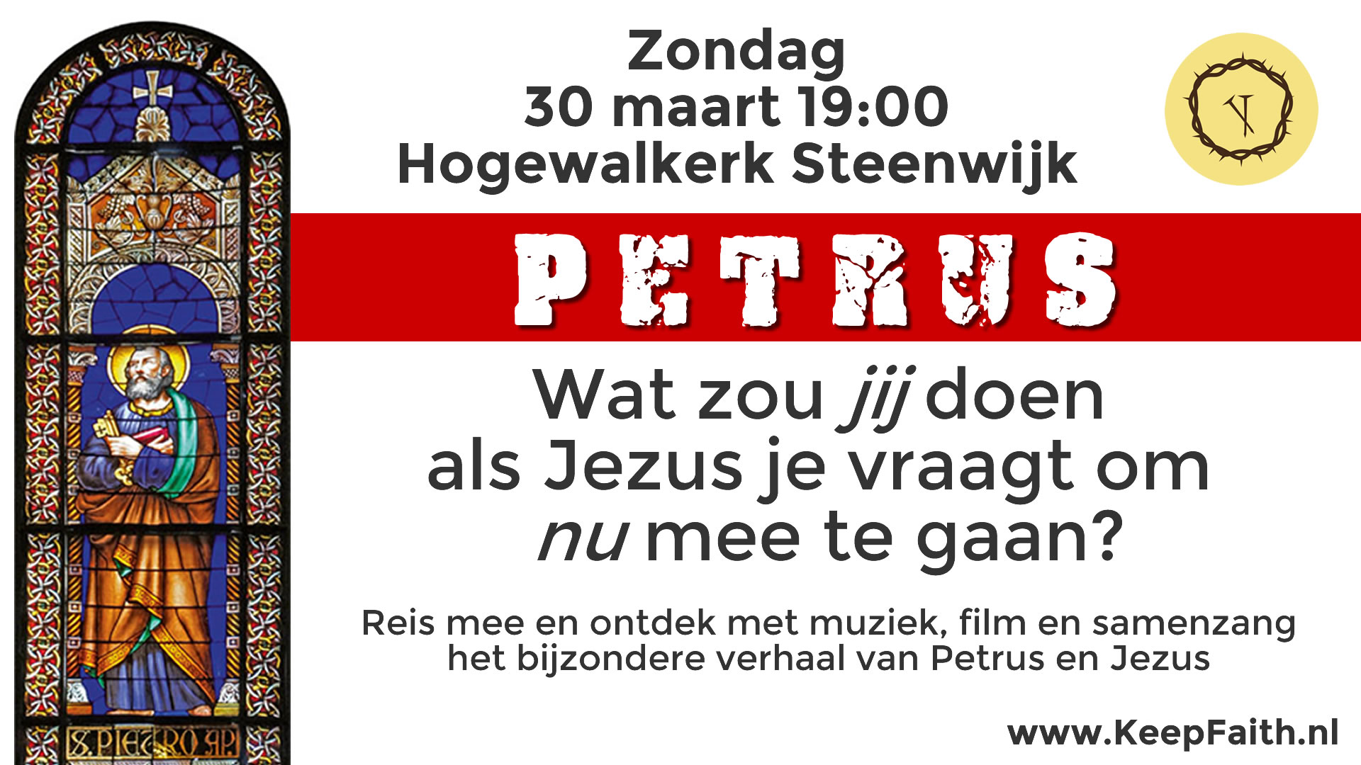 Wat zou jij doen als Jezus je vraagt om nu mee te gaan?